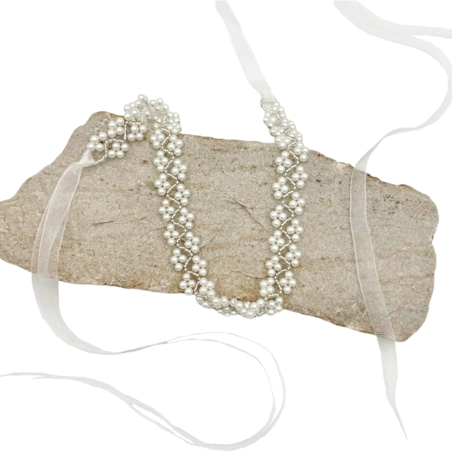 Ivory Pearl Belt - Bridella BS147