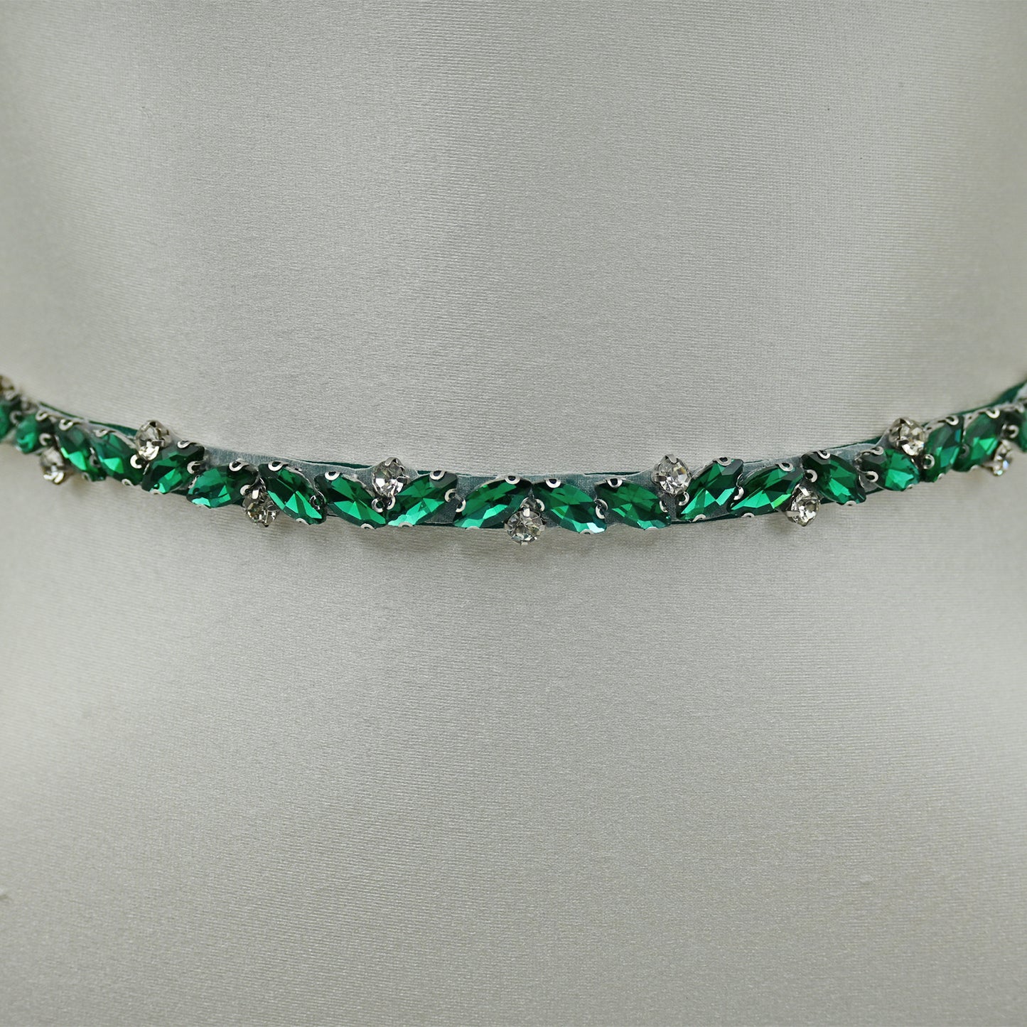 Bridella BS149KL Green Rhinestone Belt