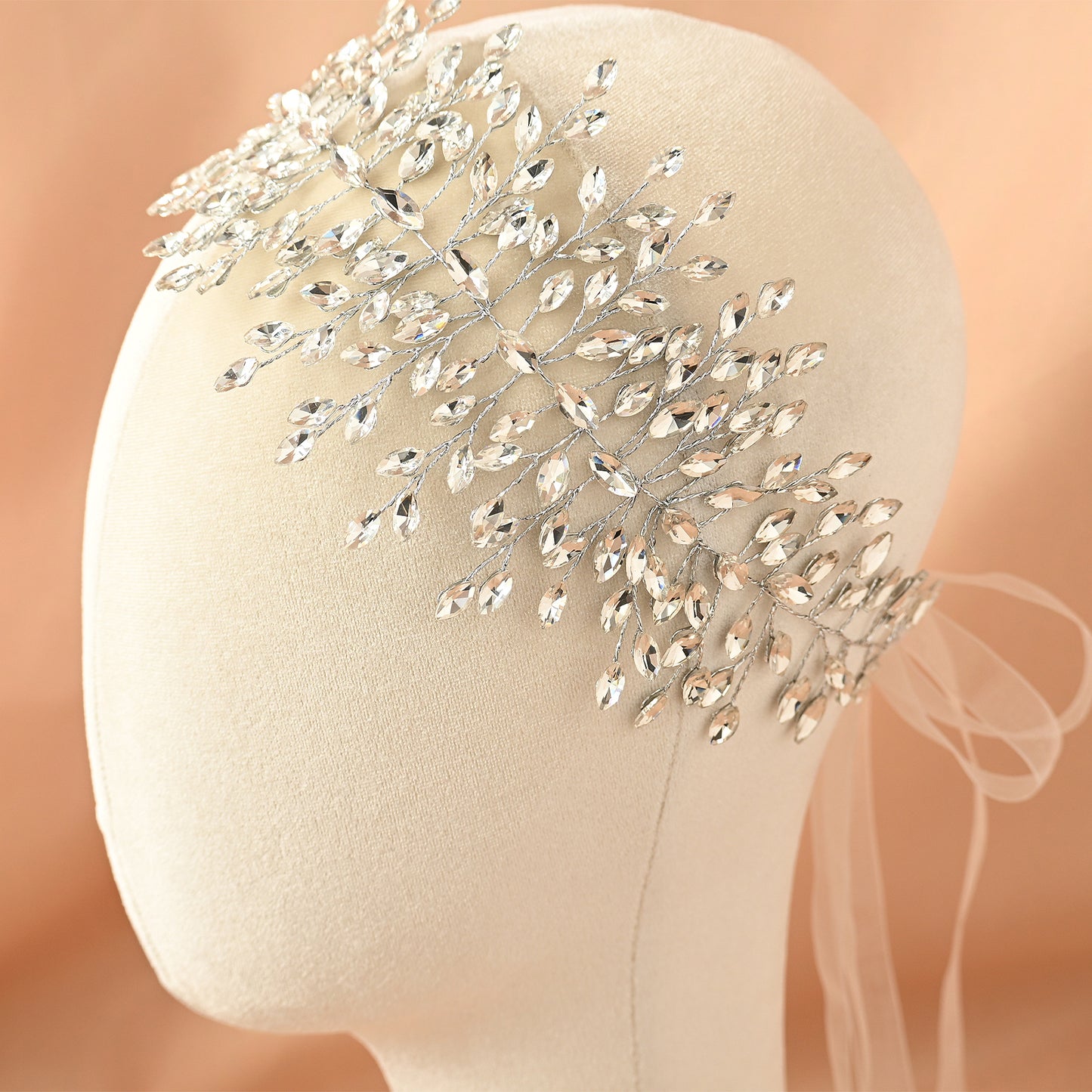 Bridella BHP237-G Gold Rhinestone Headband