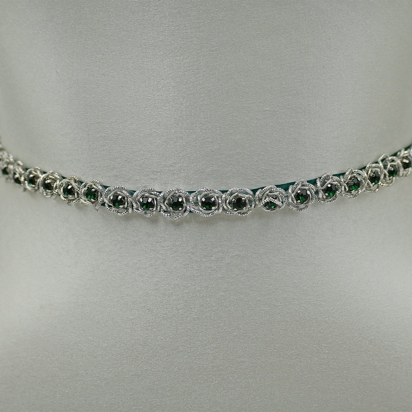 Bridella BS143KL Green Rhinestone Belt