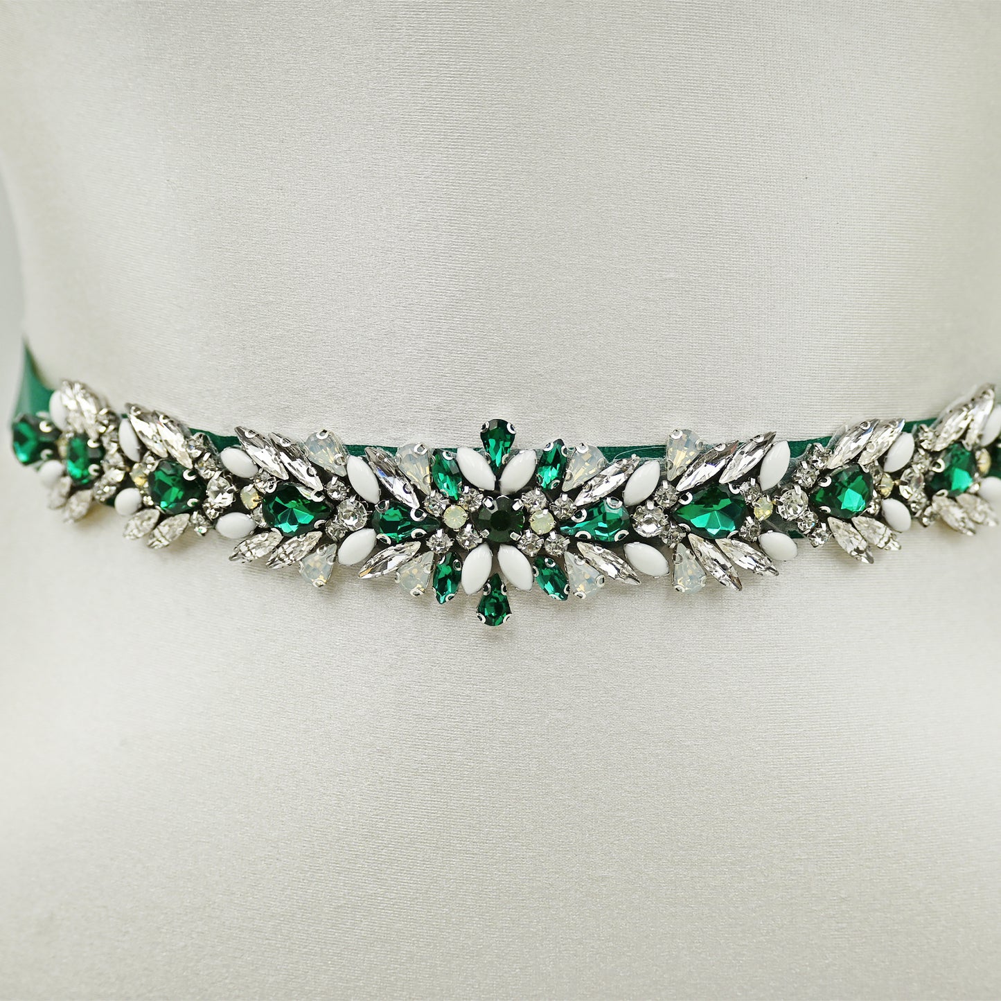 Rhinestone Bridal Belt Sash for Wedding - Bridella BS476