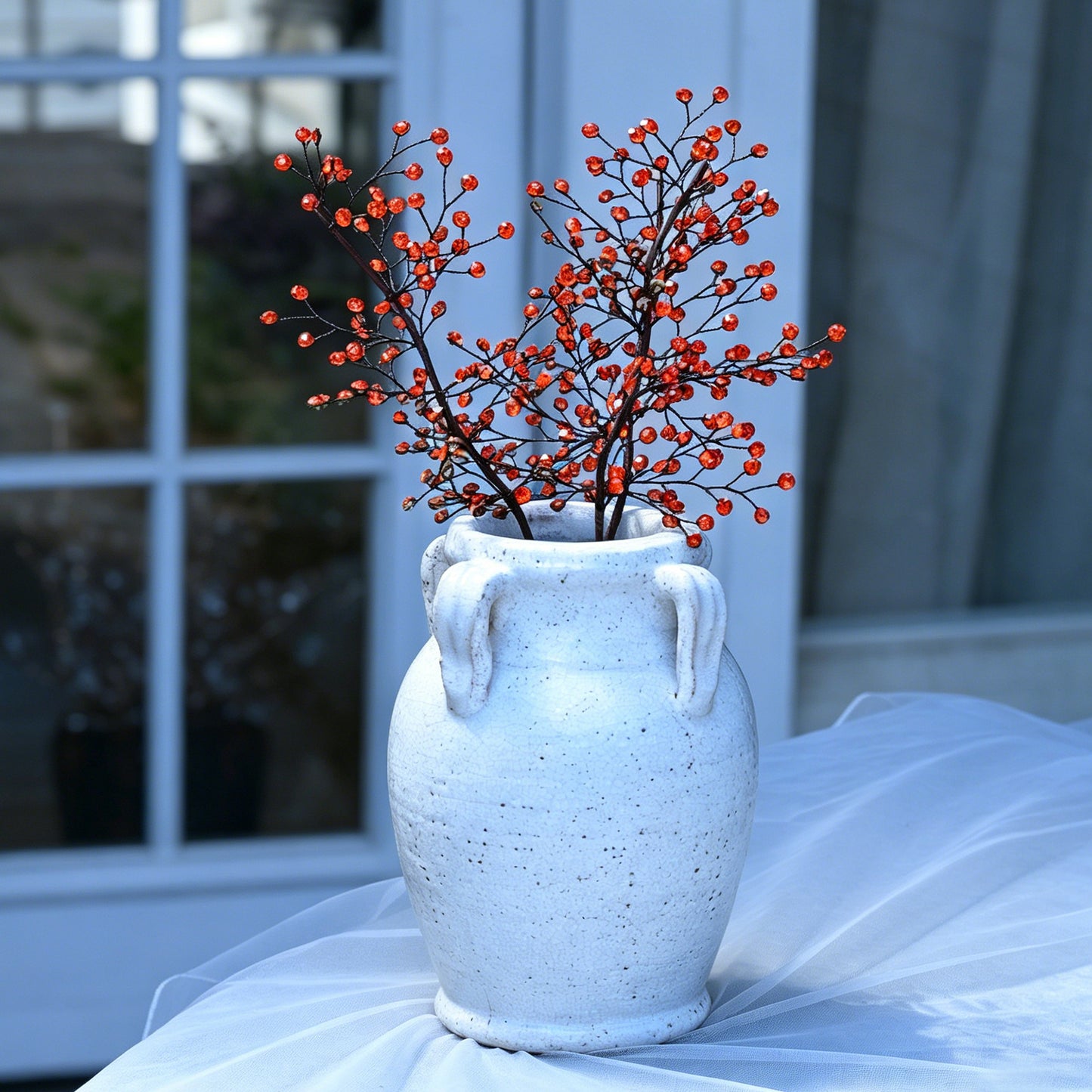 Handmade Crystal Bead Twig Branches, 4 Colors Rhinestone Berry Floral Stems for Wedding Table Centerpiece K126
