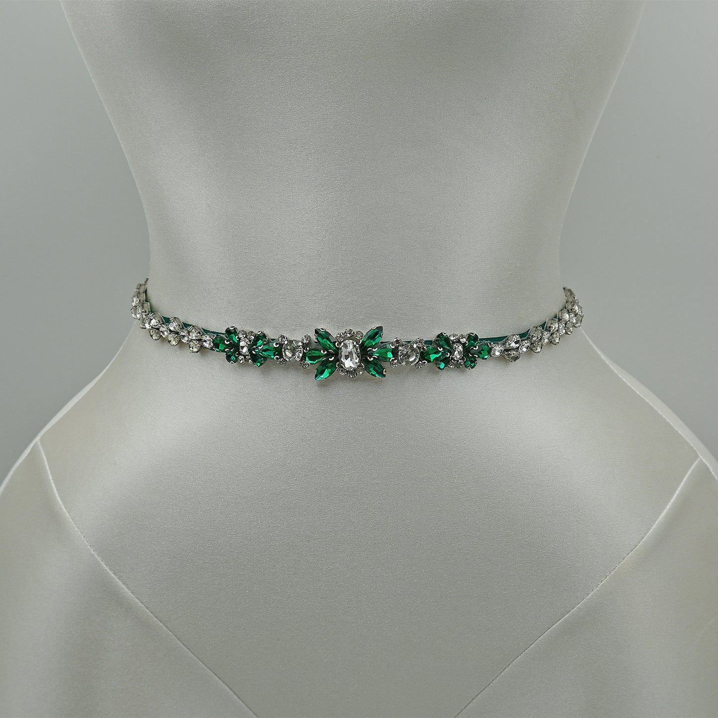 Bridella BS163KL Green Rhinestone Belt