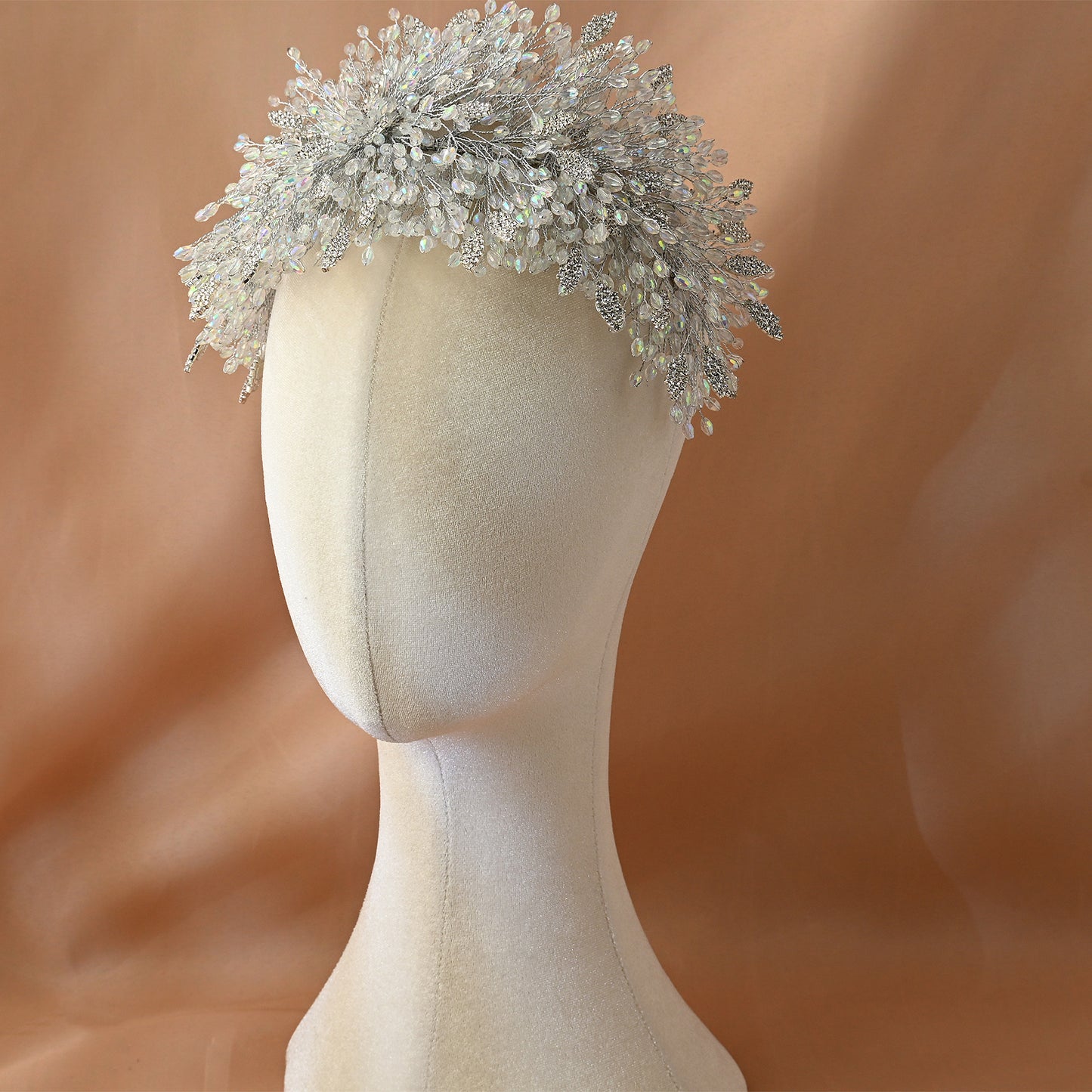 Bridella BHP397-S Silver Alloy & Crystal Crown