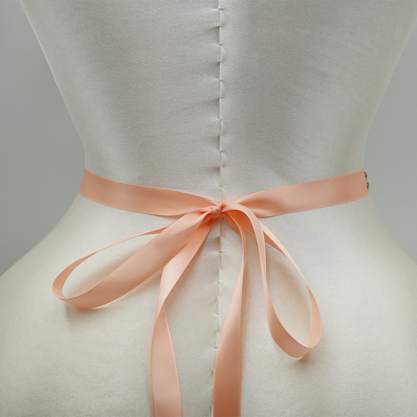 Bridella BS445RG-Retro Pink Rose Gold Rhinestone Pearl Belt