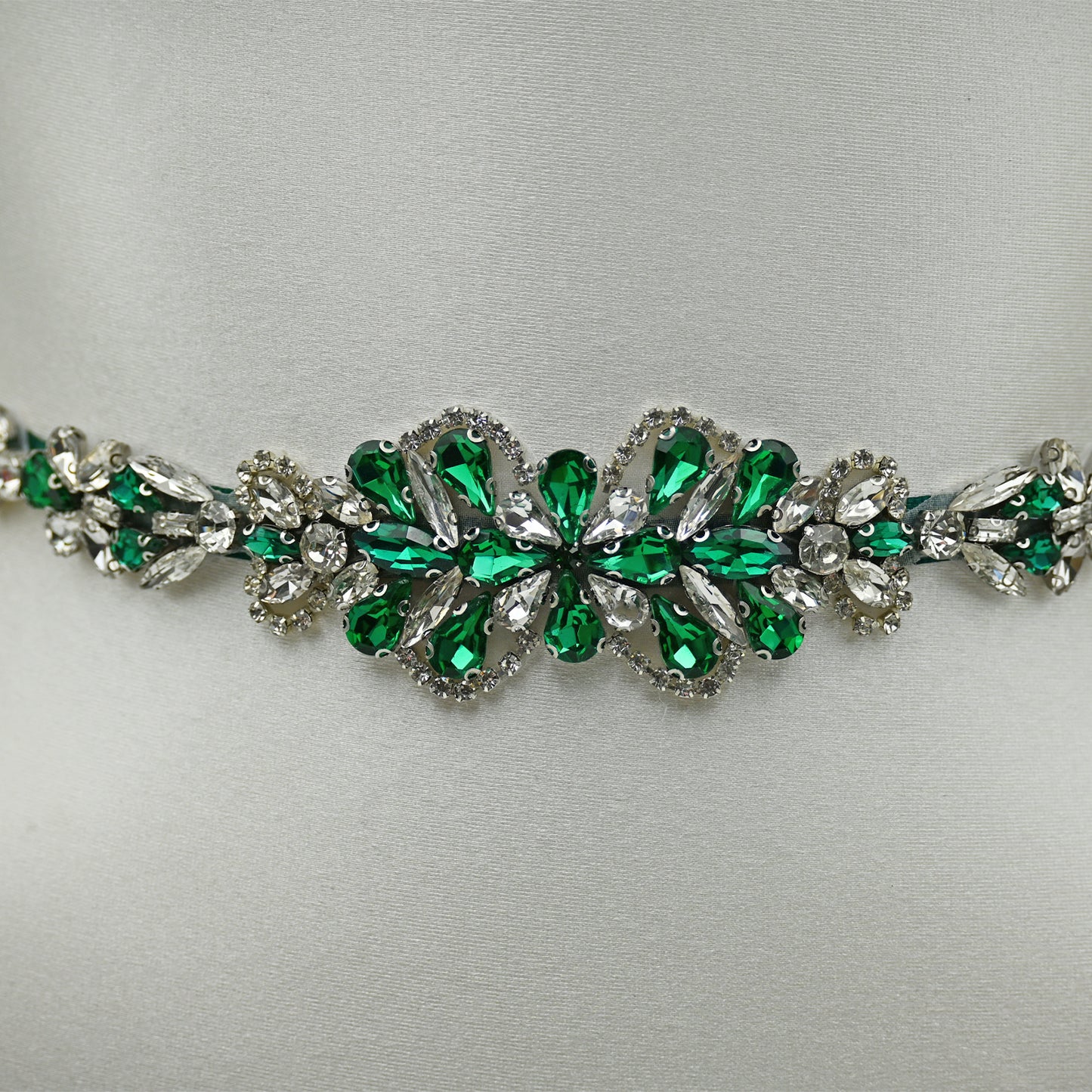 Bridella BS99KL Green Rhinestone Belt
