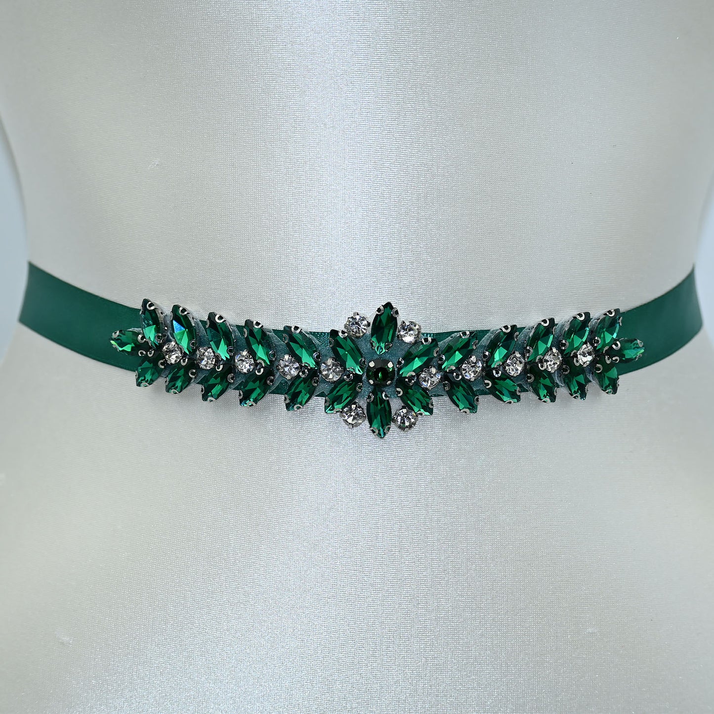 Bridella BS69KL Green Rhinestone Belt