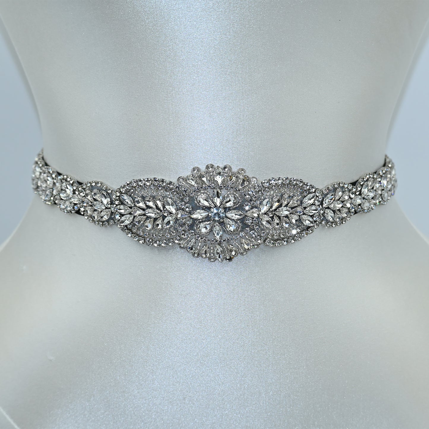 Bridella BS02 Silver Rhinestone Belt