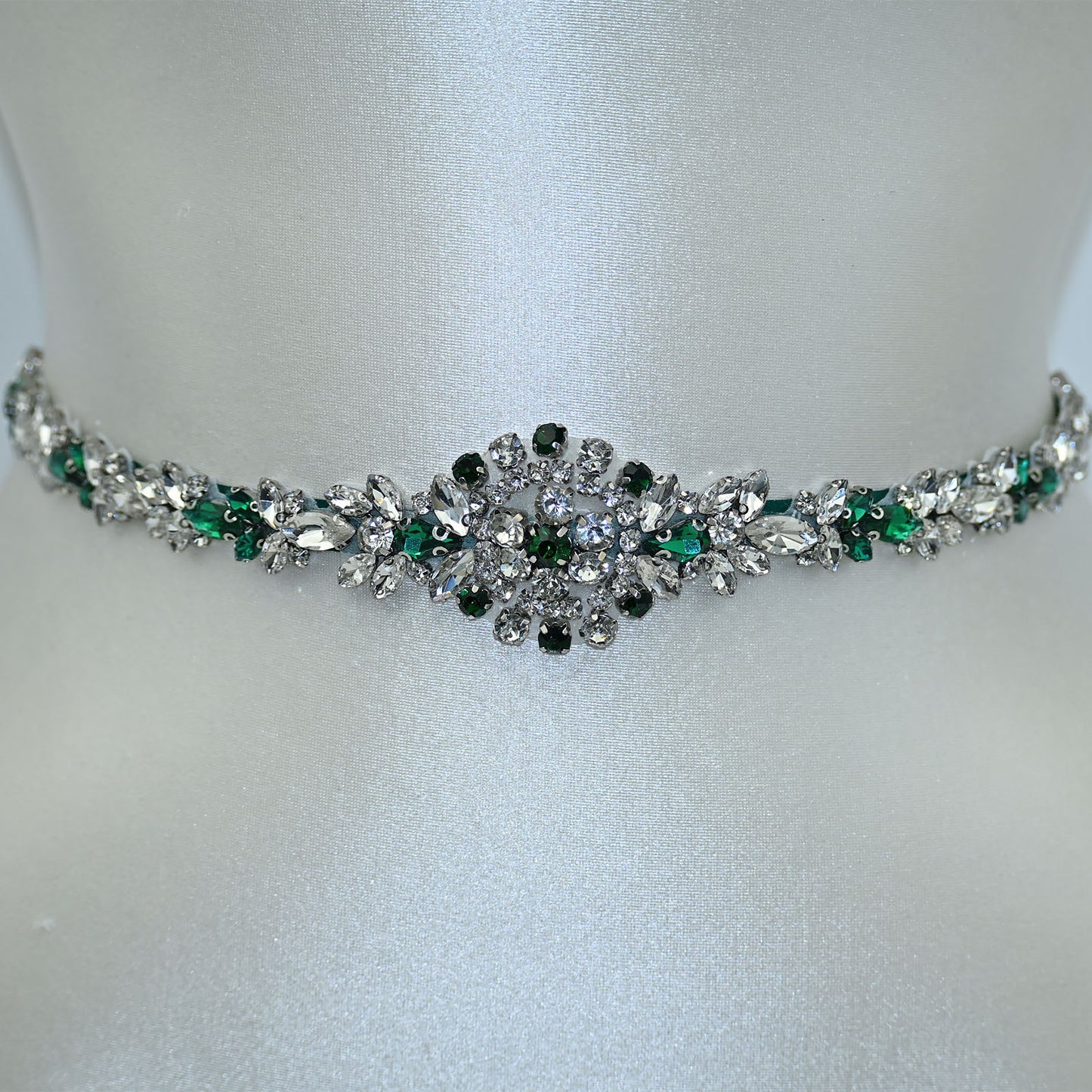 Bridella BS124KL Ivory Rhinestone Belt