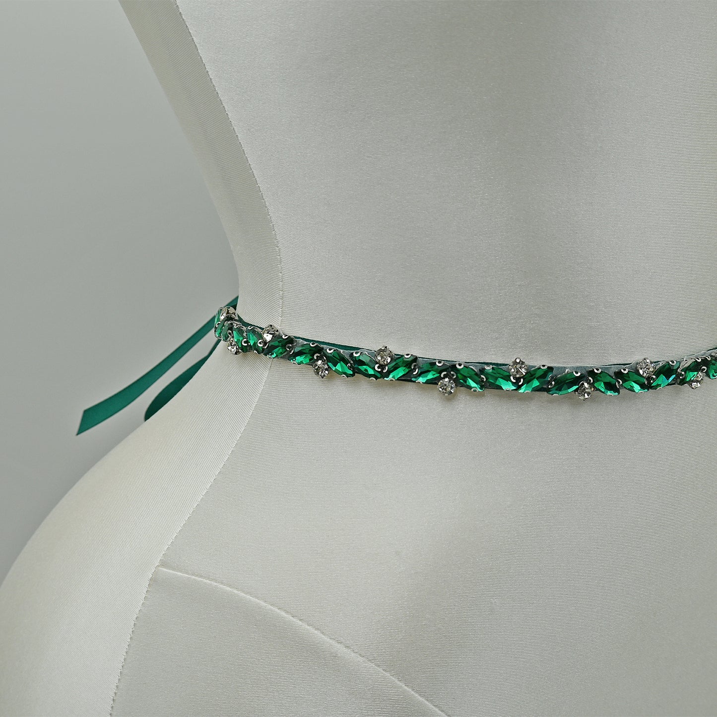 Bridella BS149KL Green Rhinestone Belt
