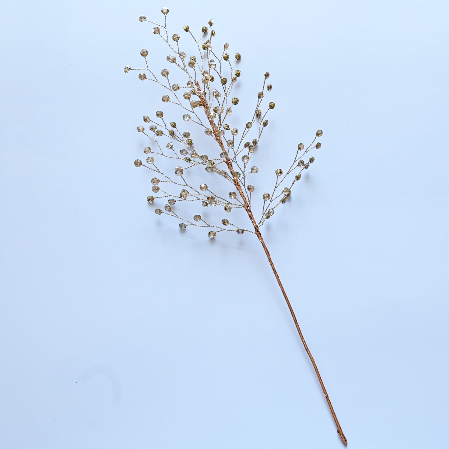 Handmade Crystal Bead Artificial Berry Branches, Multi-Color Rhinestone Wire Floral Picks k112