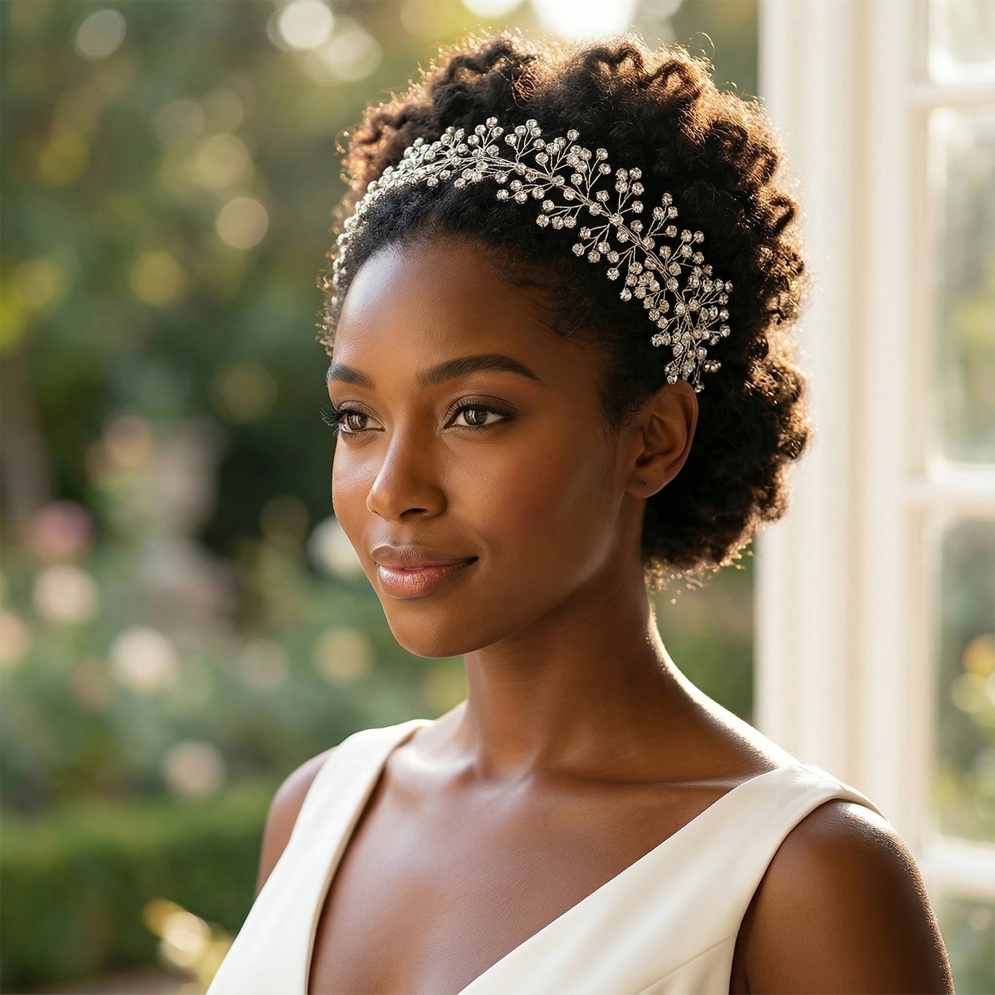 Crystal Vine Bridal Headband – Handmade Rhinestone Wedding Hair Accessory - Bridella BHP412