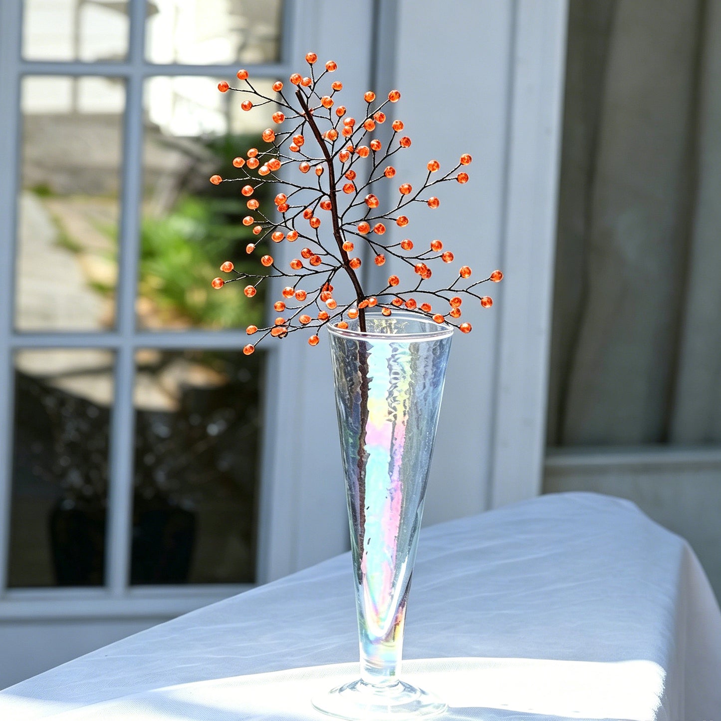 Handmade Crystal Bead Twig Branches, 4 Colors Rhinestone Berry Floral Stems for Wedding Table Centerpiece K126
