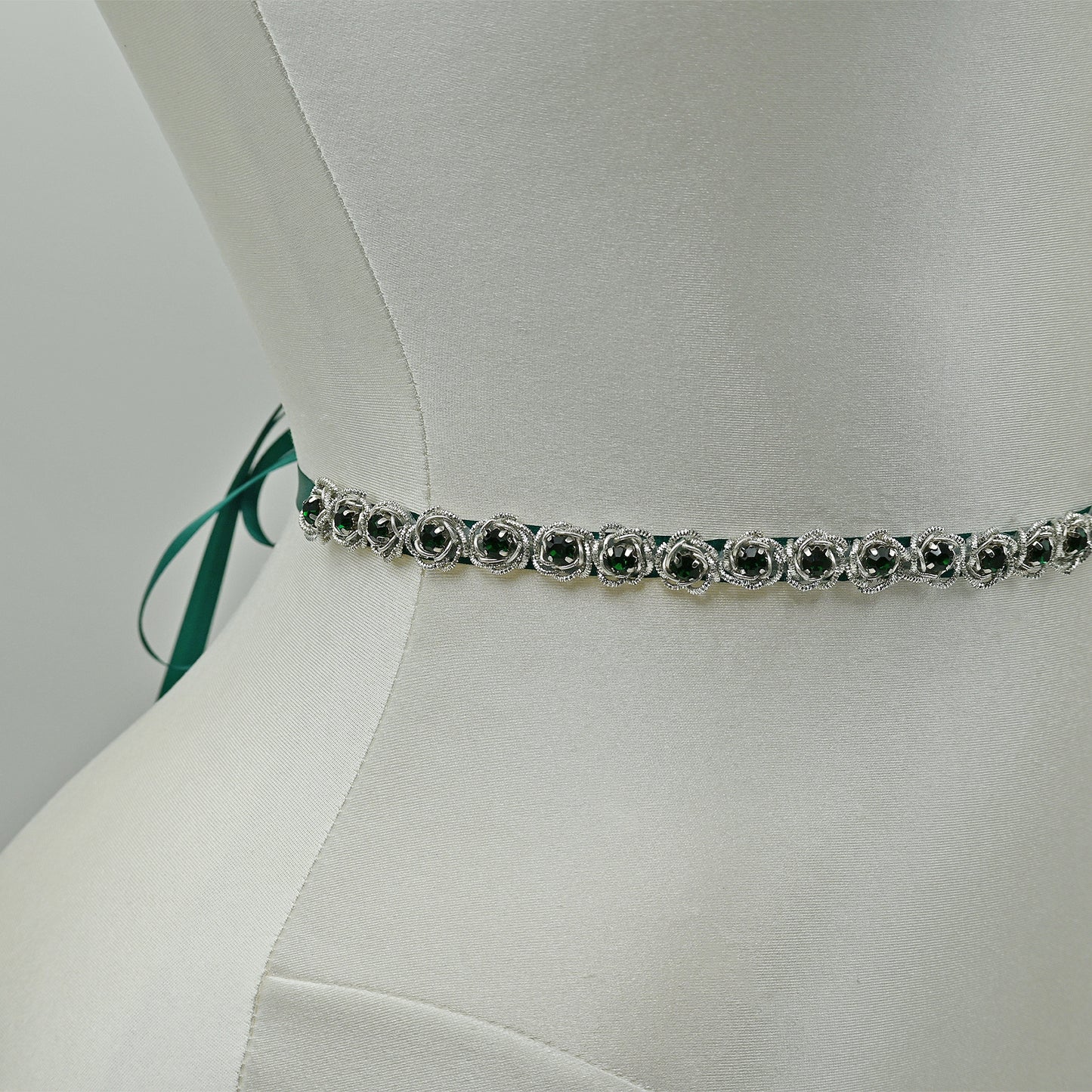 Bridella BS143KL Green Rhinestone Belt