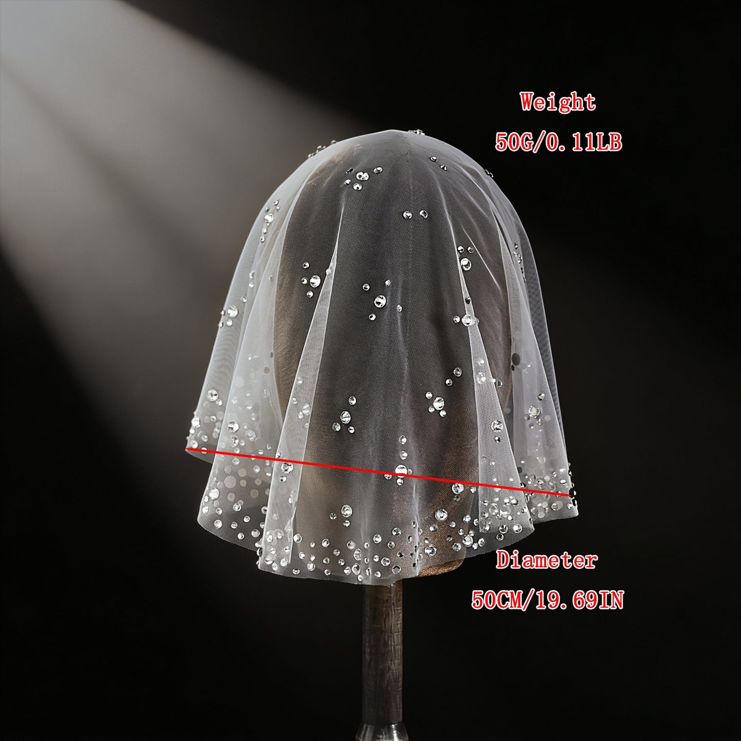 Rhinestone Birdcage Bridal Veil Wedding Veil - Bridella BMA14A