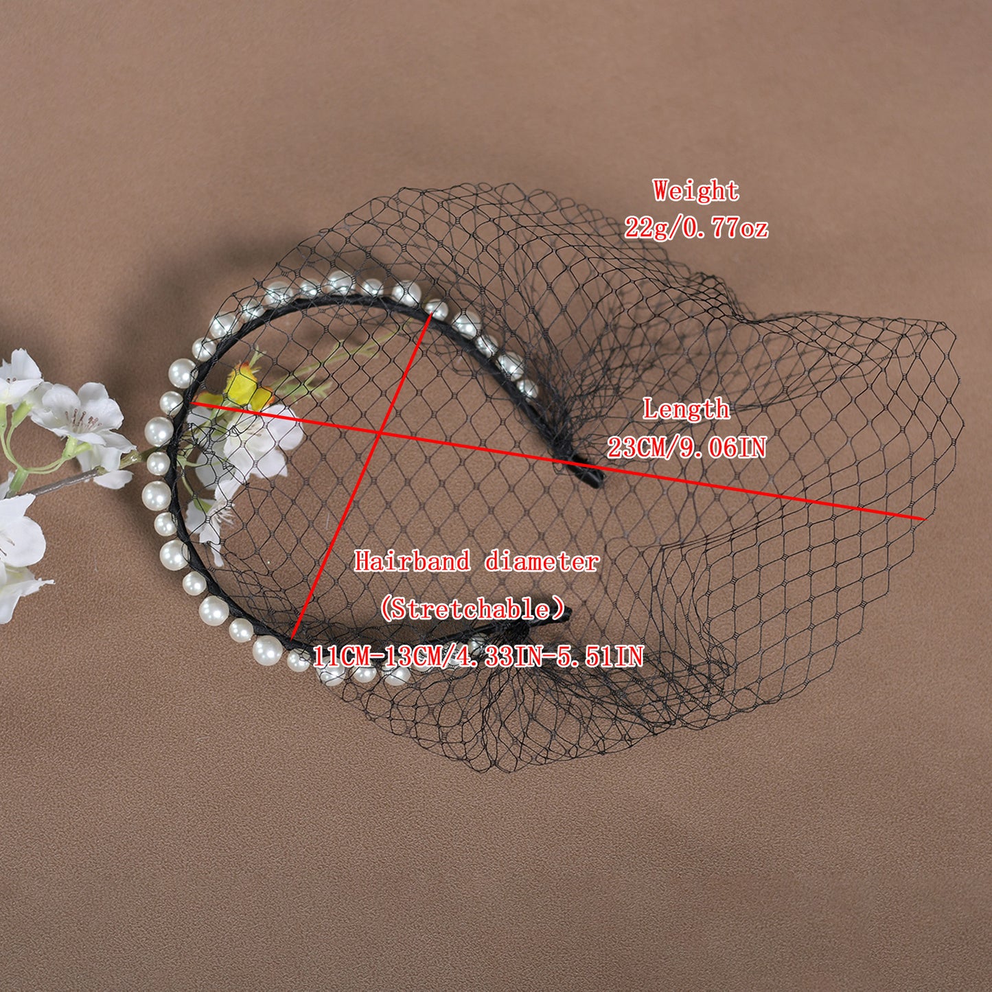 Black Birdcage Veil Bridal Blusher Face Veil Vintage Wedding Hair Accessory - Bridella BVA11-B