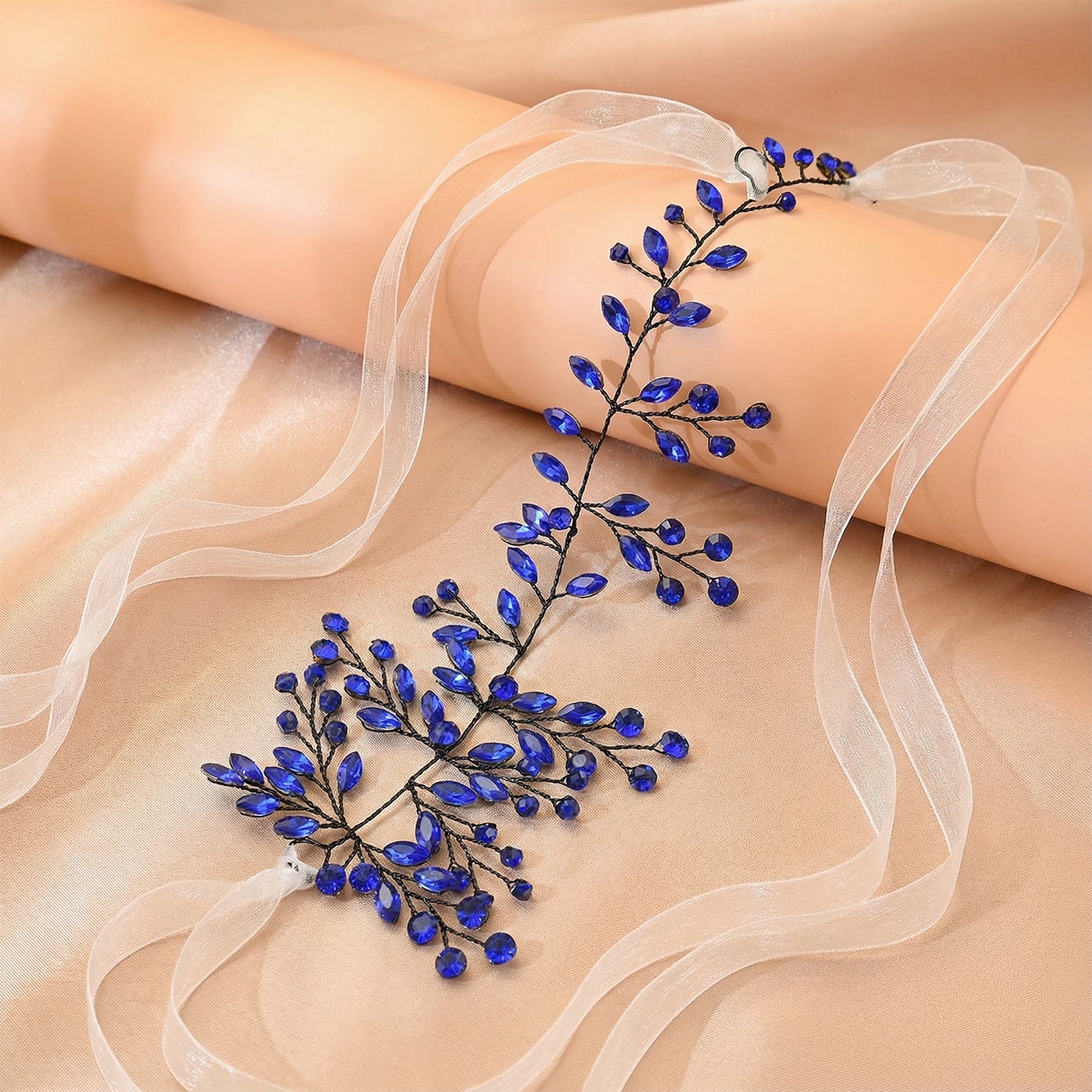 Bridella BHP21-Blue Blue Rhinestone Accessory