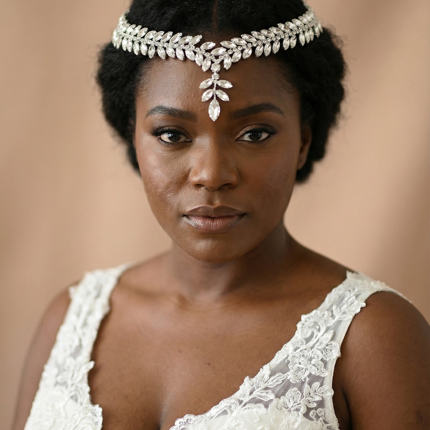 Bridella BHP529-S Silver Rhinestone Tiara