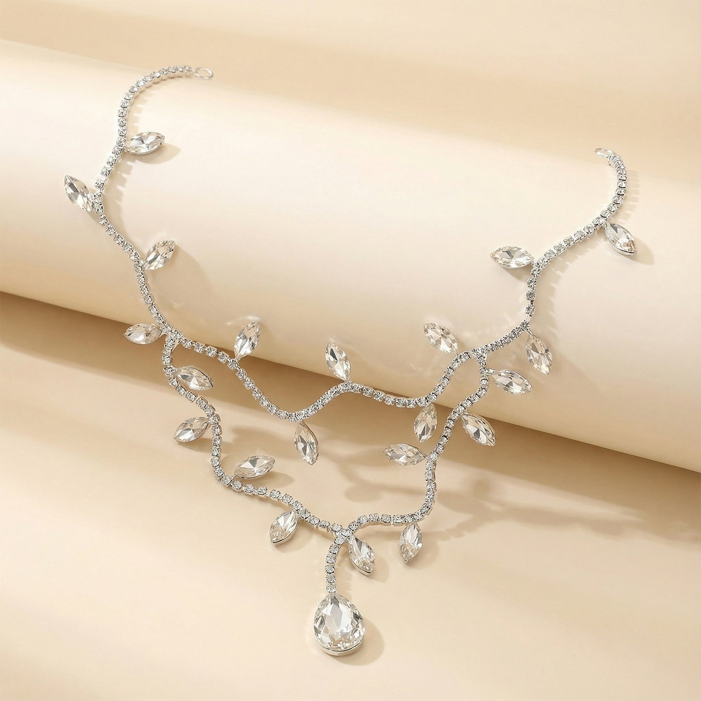 Bridella BHP495-S Silver Rhinestone Headwear