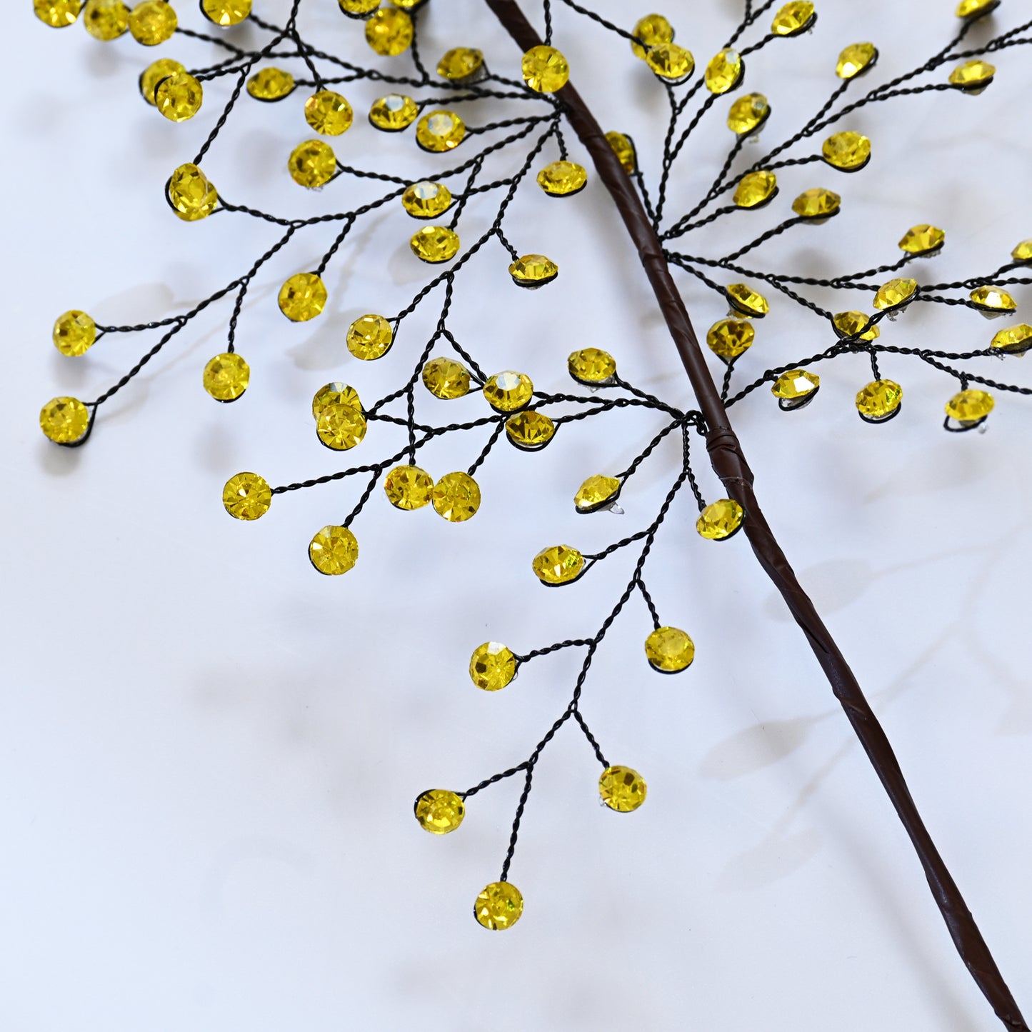 Handmade Crystal Bead Twig Branches, 4 Colors Rhinestone Berry Floral Stems for Wedding Table Centerpiece K126