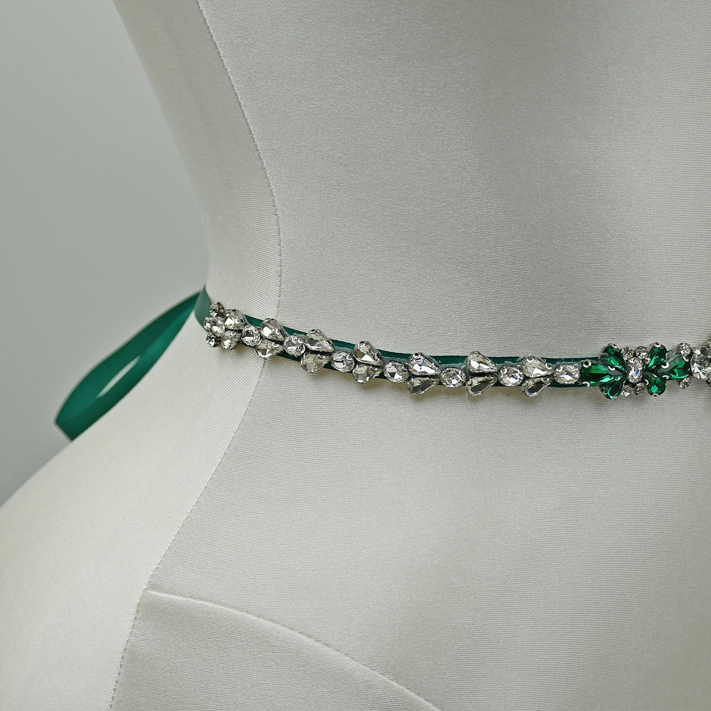 Bridella BS163KL Green Rhinestone Belt