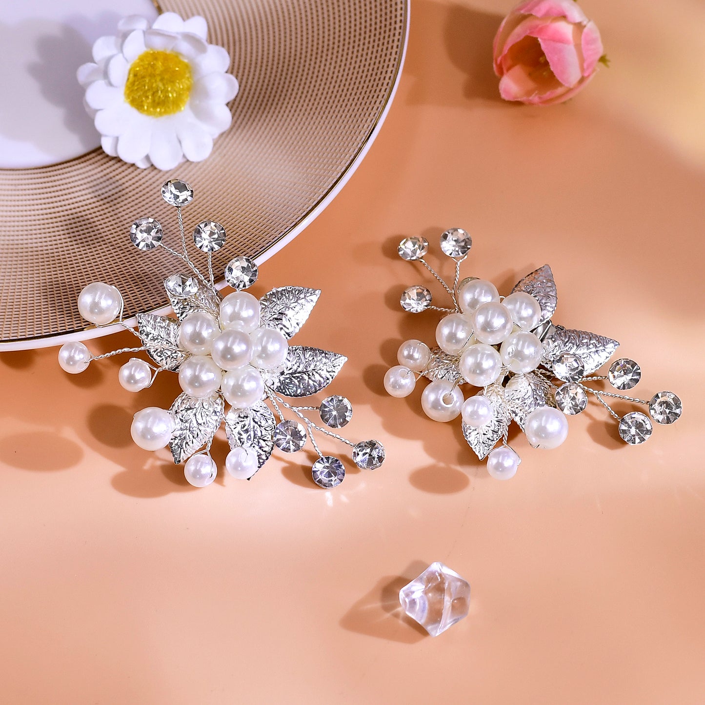 Pearl Bridal Shoe Clips Wedding Heel Decoration - Bridella BHX68