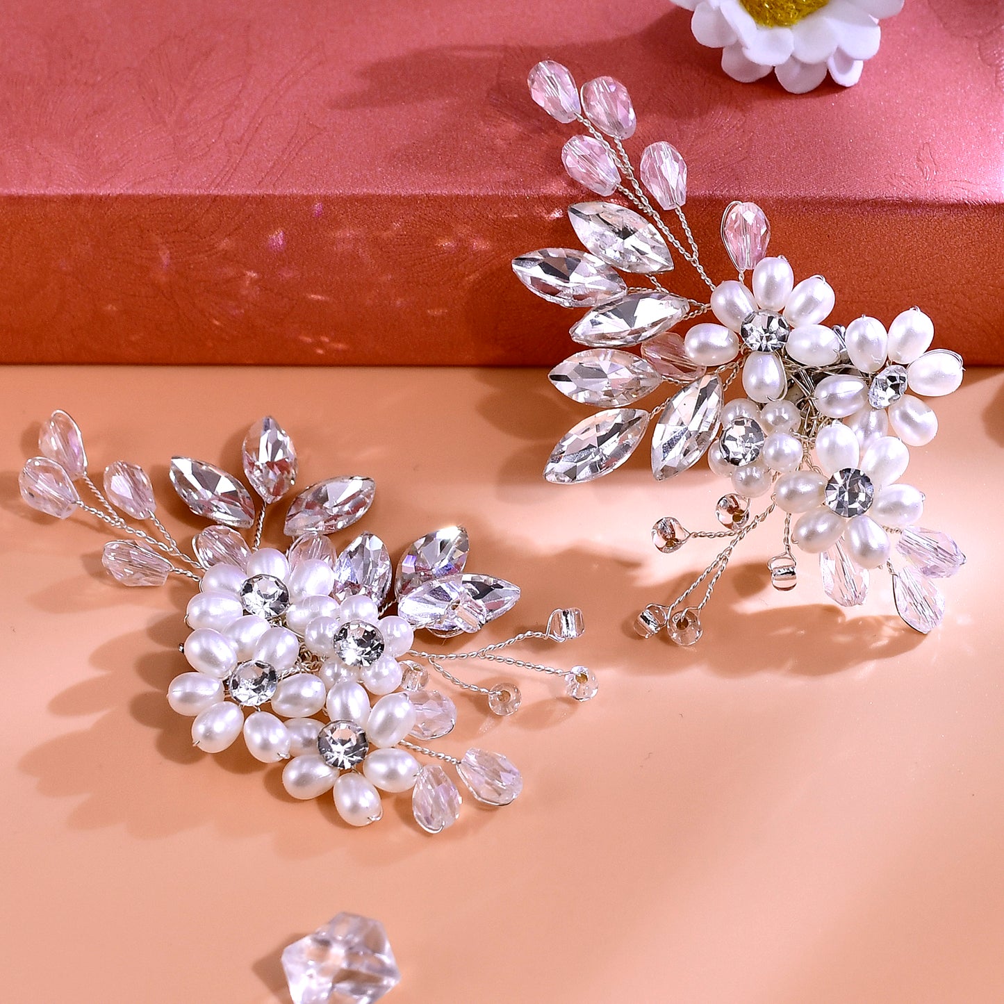 Pearl Flower Bridal Shoe Clips Wedding Heel Decoration - Bridella BHX69