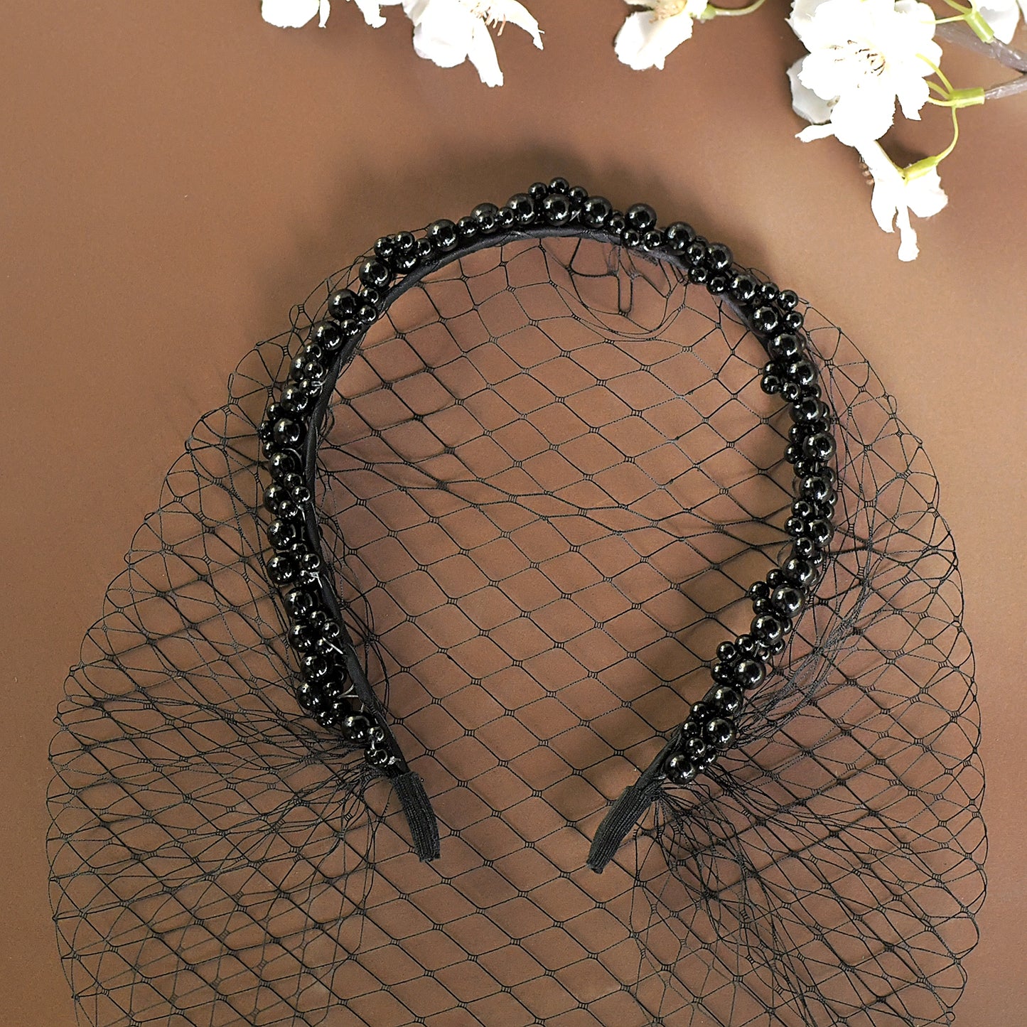Handmade Birdcage Bridal Veil Beaded Wedding - Bridella BVA30-B