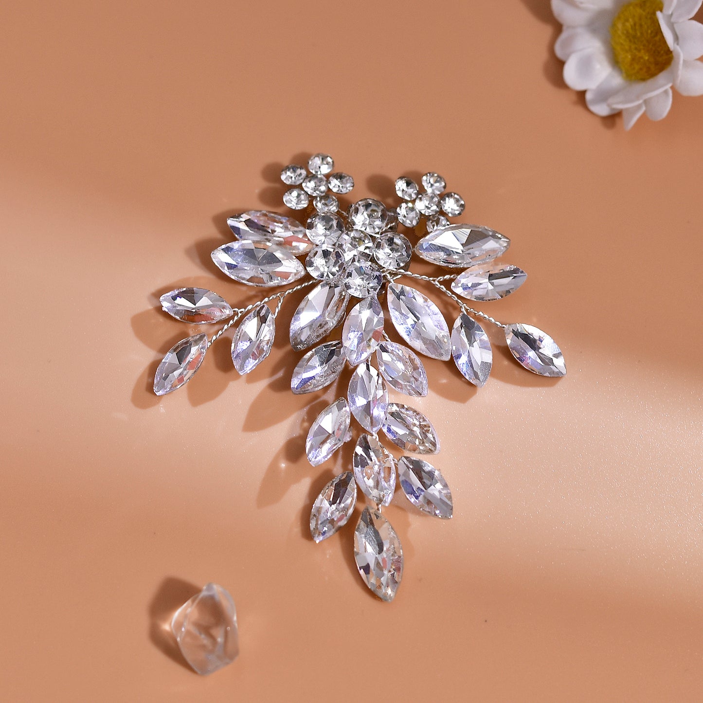 Rhinestone Bridal Shoe Clips Wedding Heel Decor - Bridella BHX50-S