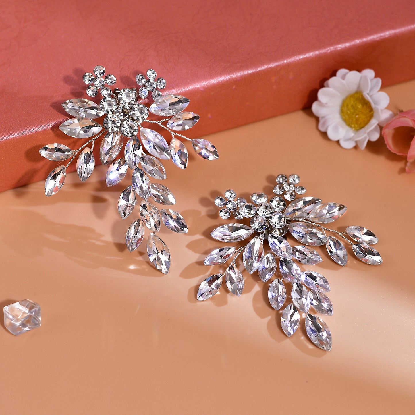 Rhinestone Bridal Shoe Clips Wedding High Heel Decoration - Bridella BHX50
