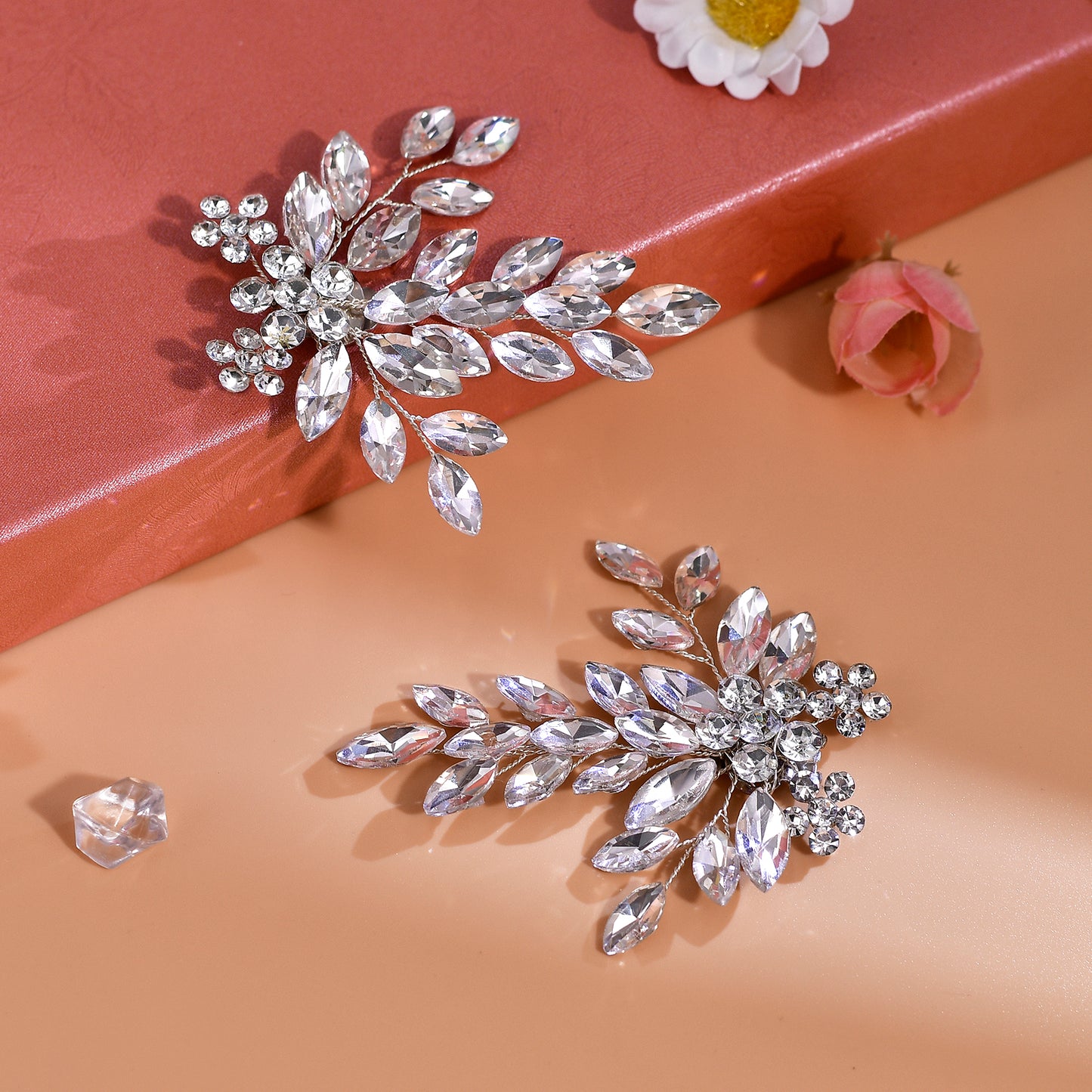 Rhinestone Bridal Shoe Clips Wedding High Heel Decoration - Bridella BHX50