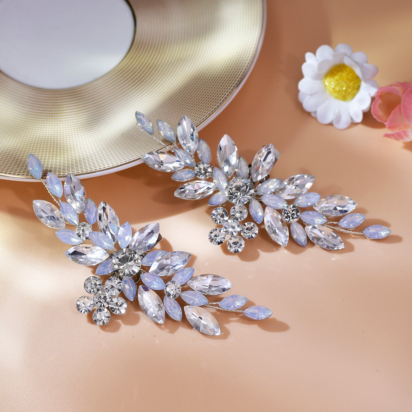 Bling Rhinestone Bridal Shoe Clips Wedding Heel Decoration - Bridella BHX58