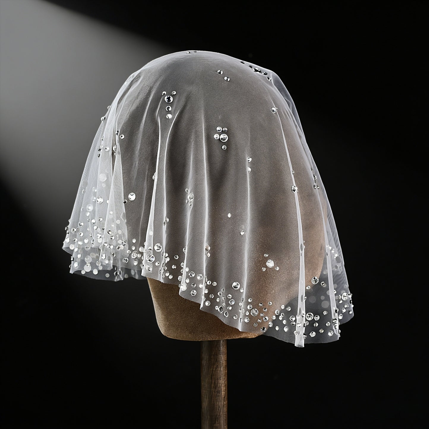 Rhinestone Birdcage Bridal Veil Wedding Veil - Bridella BMA14A