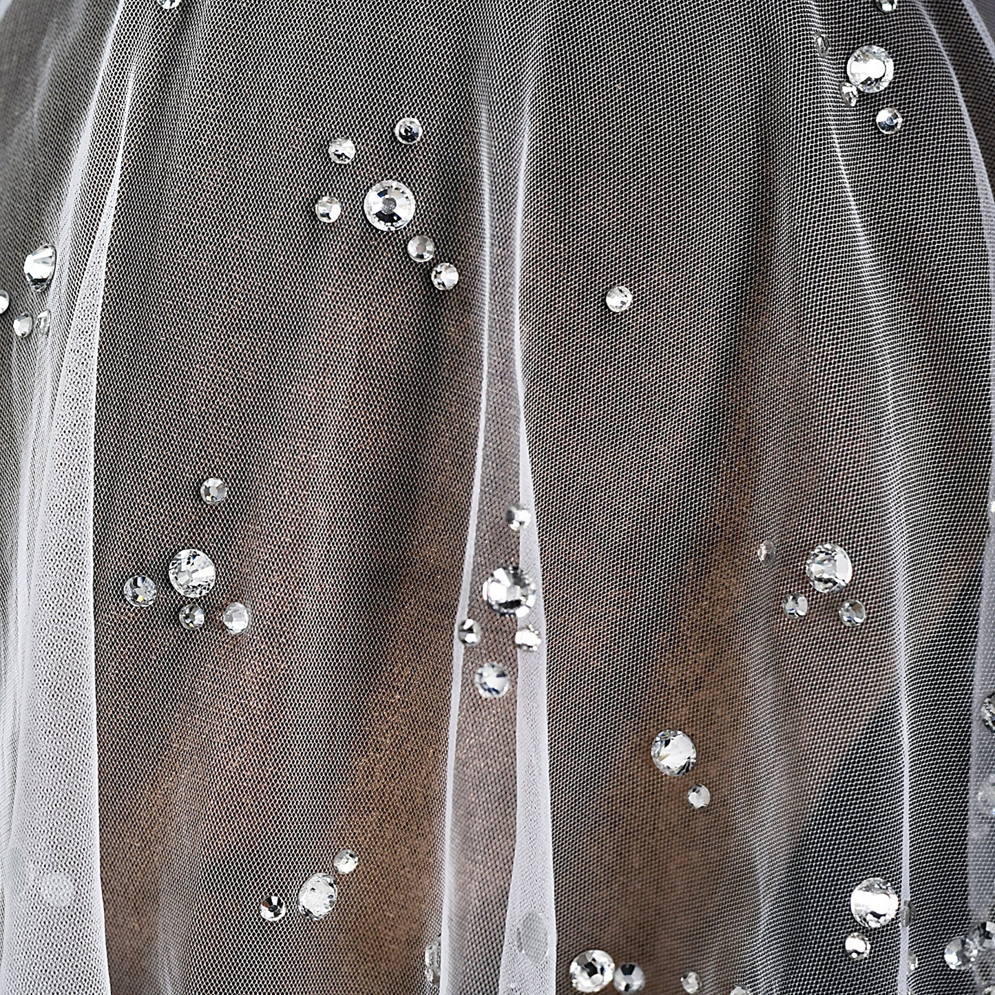 Rhinestone Birdcage Bridal Veil Wedding Veil - Bridella BMA14A