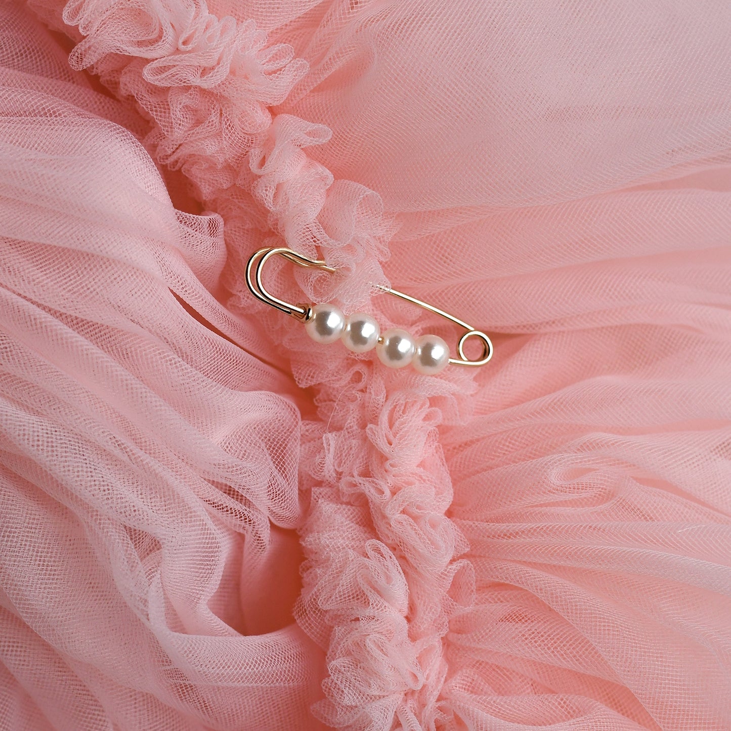 Pleated Tulle Bridal Wrap Wedding Bolero Shawl - Bridella BVG137-PA