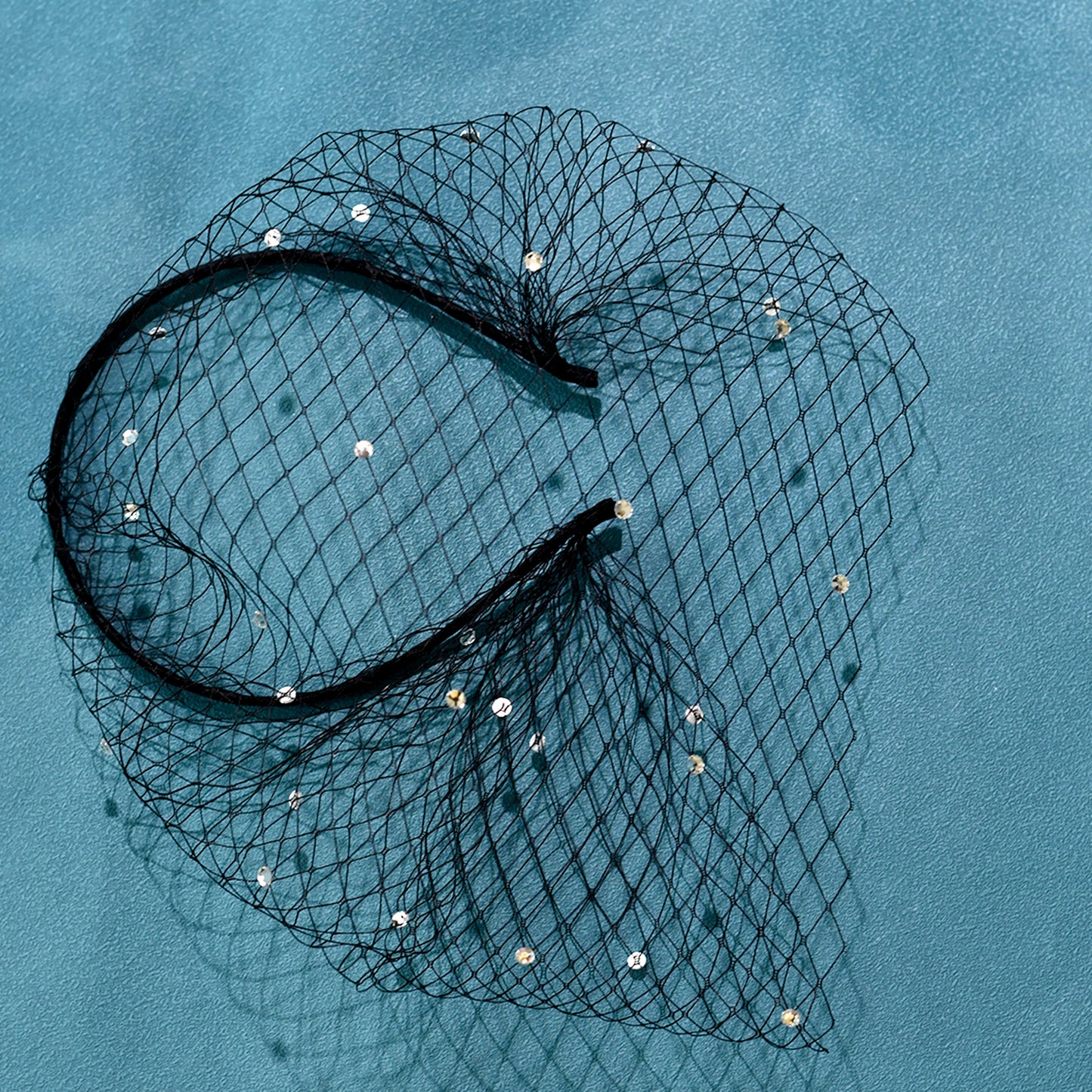 Birdcage Rhinestone Bridal Veil Wedding Hair Veil - Bridella BMA16-B