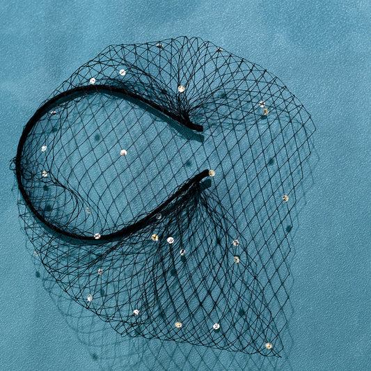 Birdcage Rhinestone Bridal Veil Wedding Hair Veil - Bridella BMA16-B