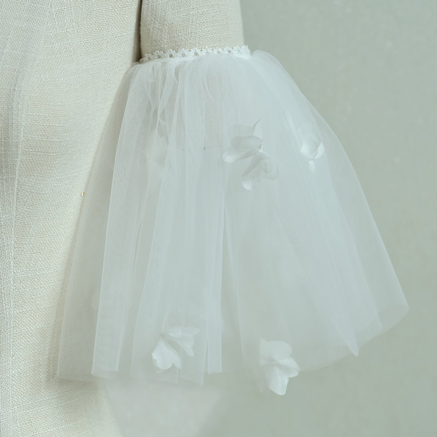 Detachable Bridal Tulle Sleeves Floral Wedding Dress Arm Sleeves - Bridella BMM28-I