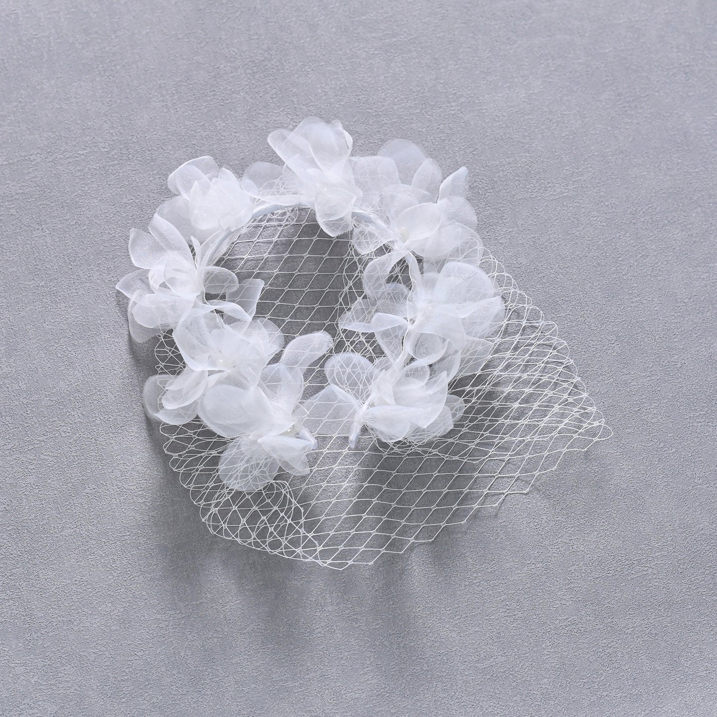 Birdcage Bridal Veil Short Face Veil Wedding Hair Accessory - Bridella BVA25