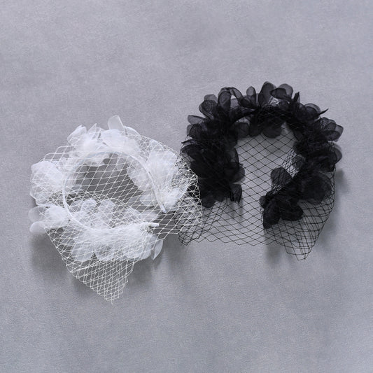 Birdcage Bridal Veil Short Face Veil Wedding Hair Accessory - Bridella BVA25