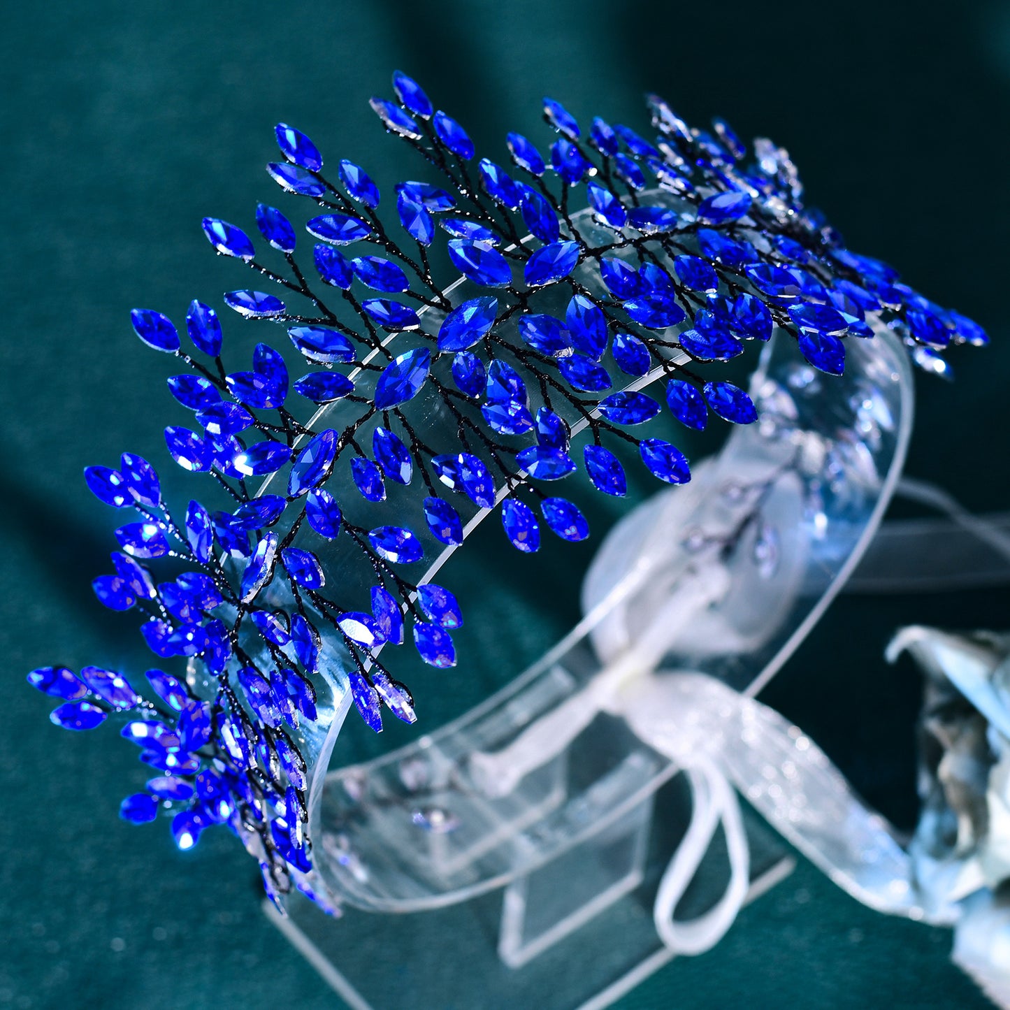 Silver Rhinestone Bridal Headband for Wedding - Bridella BHP237-S