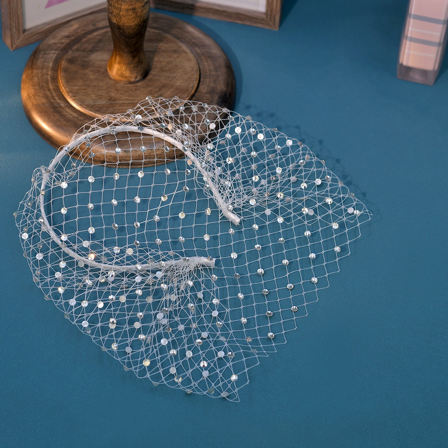 Sparkling Rhinestone Birdcage Bridal Veil Wedding - Bridella BMA16-M