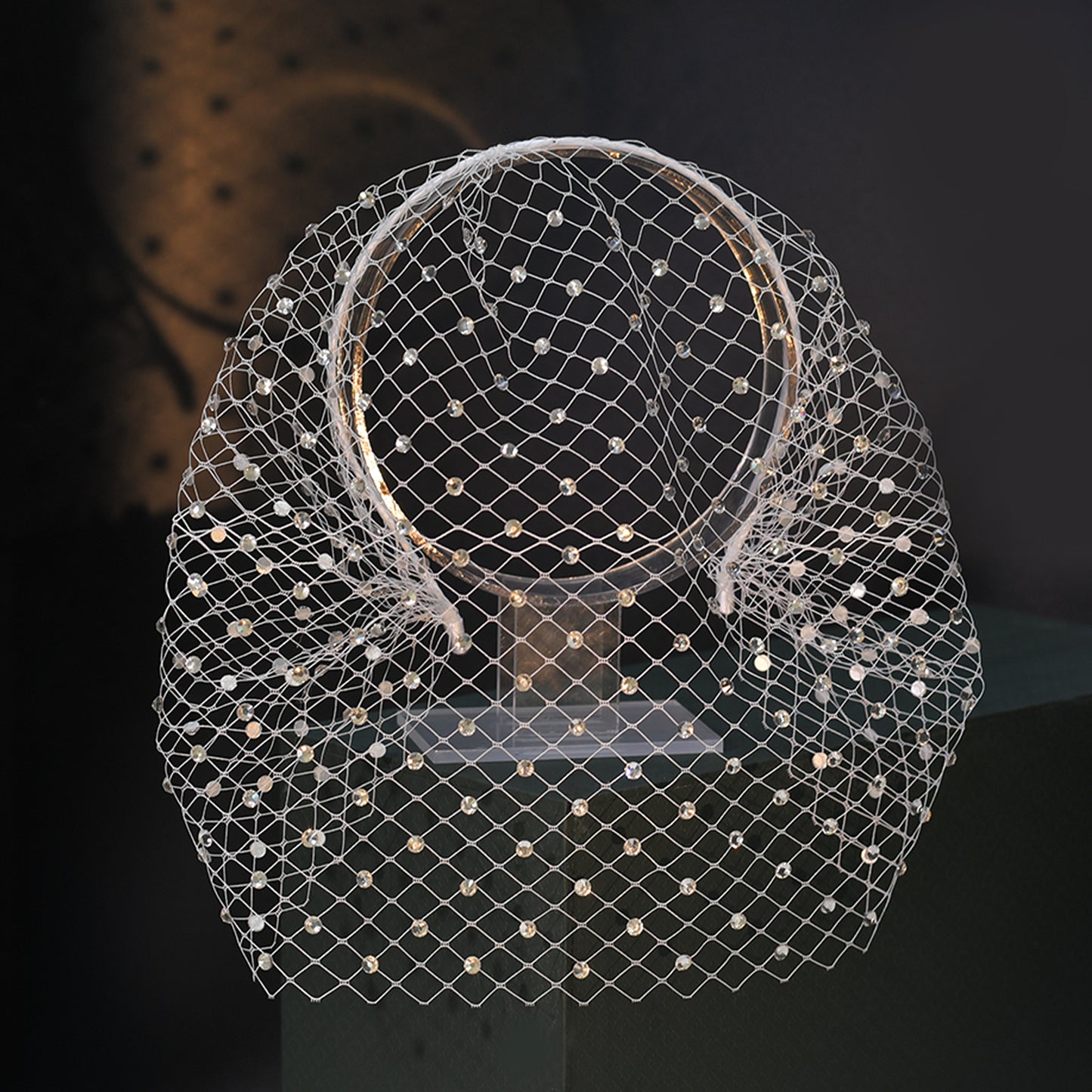 Sparkling Rhinestone Birdcage Bridal Veil Wedding - Bridella BMA16-M