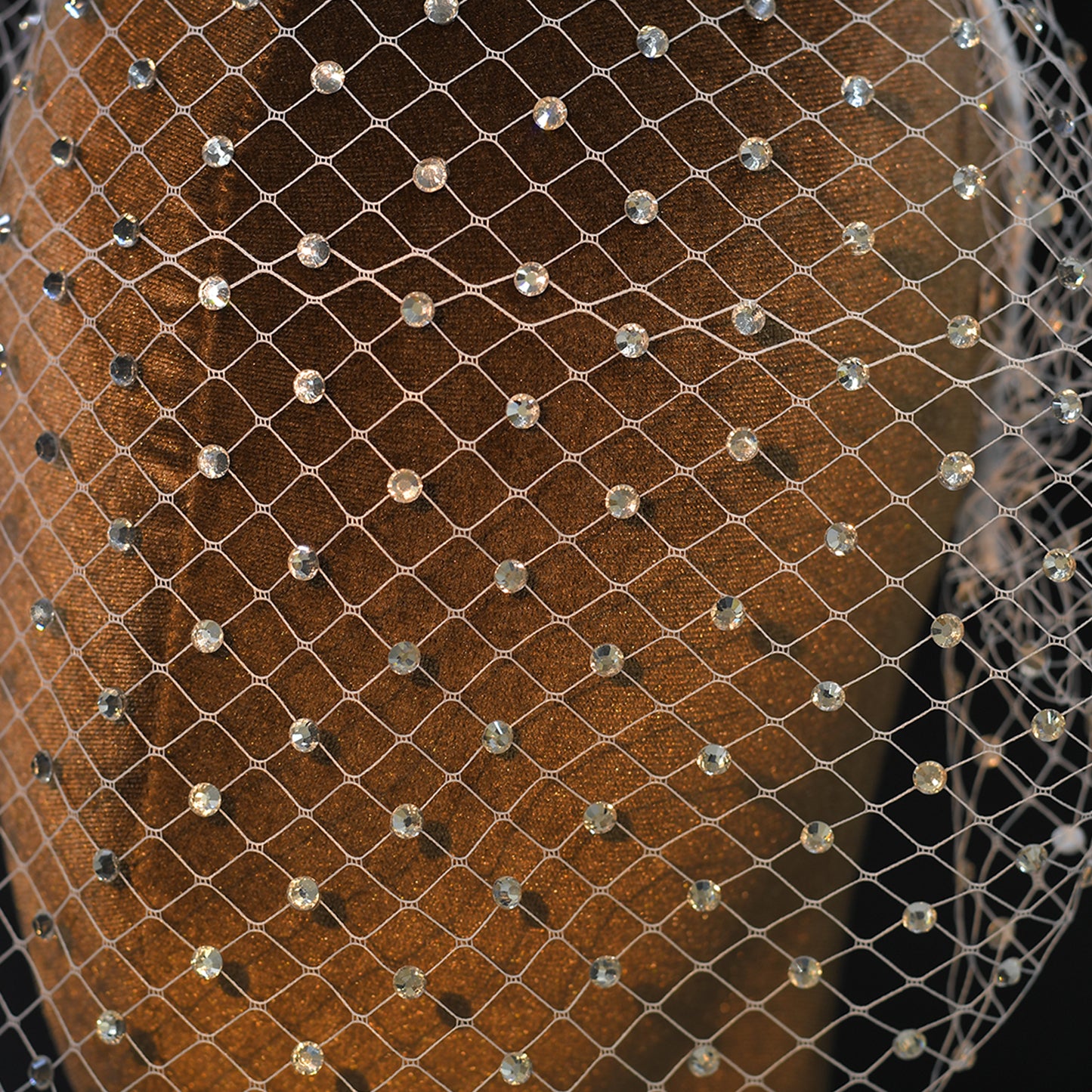Sparkling Rhinestone Birdcage Bridal Veil Wedding - Bridella BMA16-M