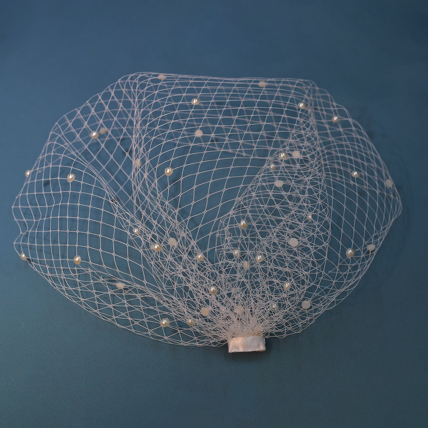 Pearl Birdcage Bridal Veil Wedding Mini Comb Veil - Bridella BMA22