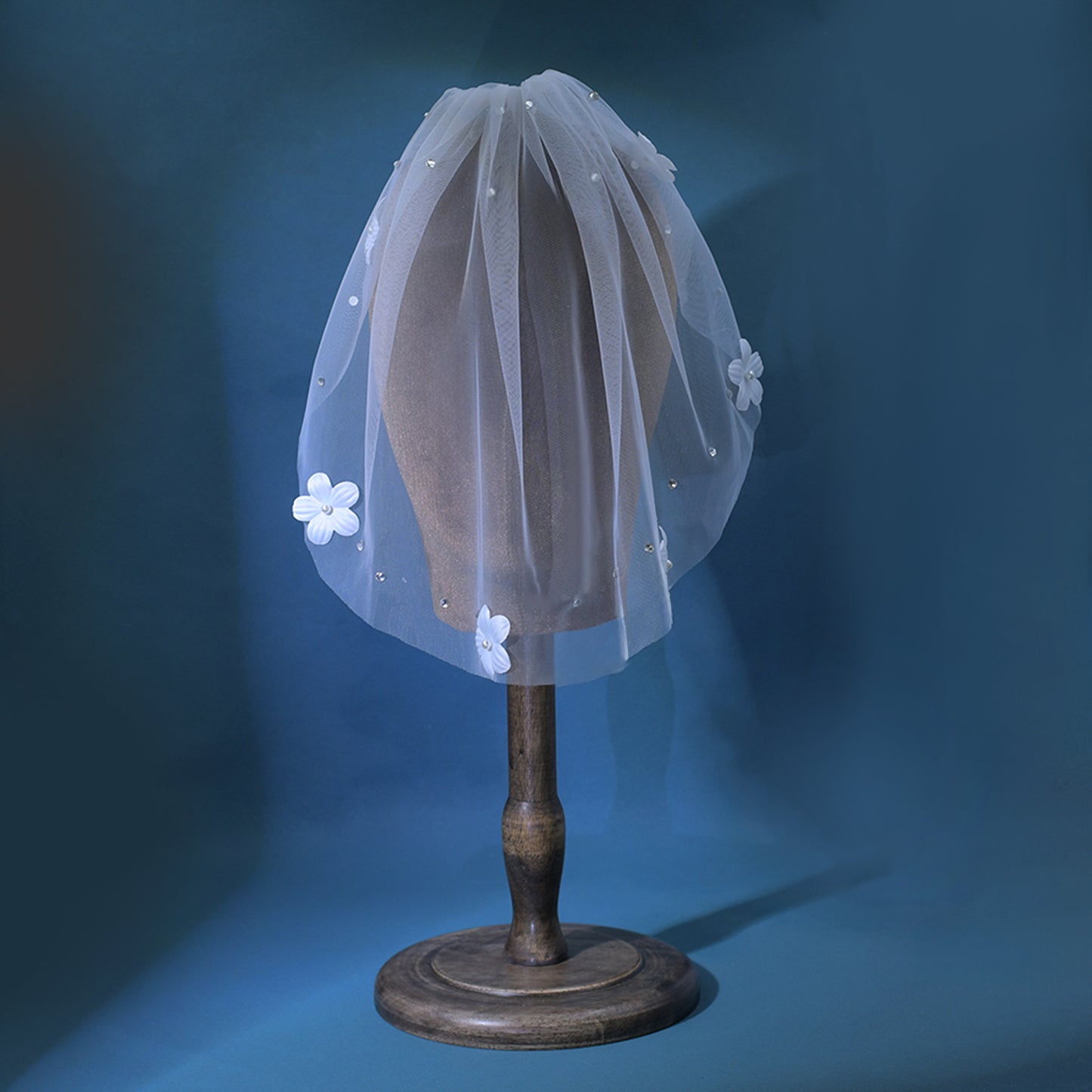 Pearl Birdcage Bridal Veil Wedding Hair Comb Veil - Bridella BMA20