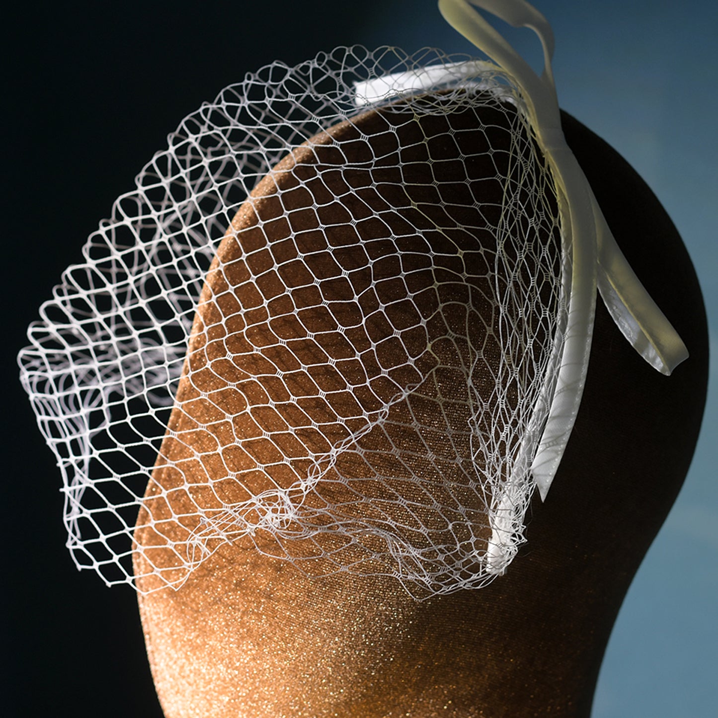 Bow Birdcage Bridal Veil Wedding Headband Veil - Bridella BMA23-W