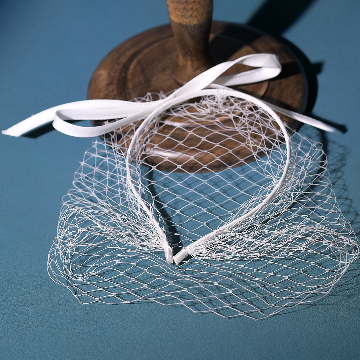 Bow Birdcage Bridal Veil Wedding Headband Veil - Bridella BMA23-W