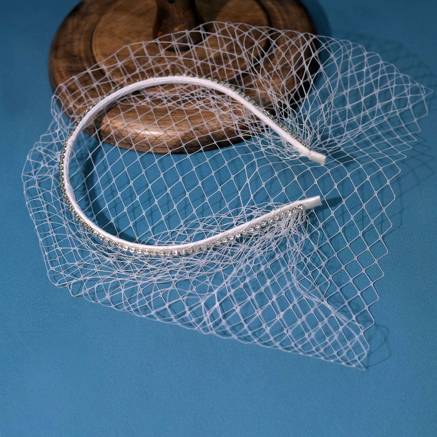 Vintage Birdcage Bridal Veil Wedding Headband Veil - Bridella BMA49-W