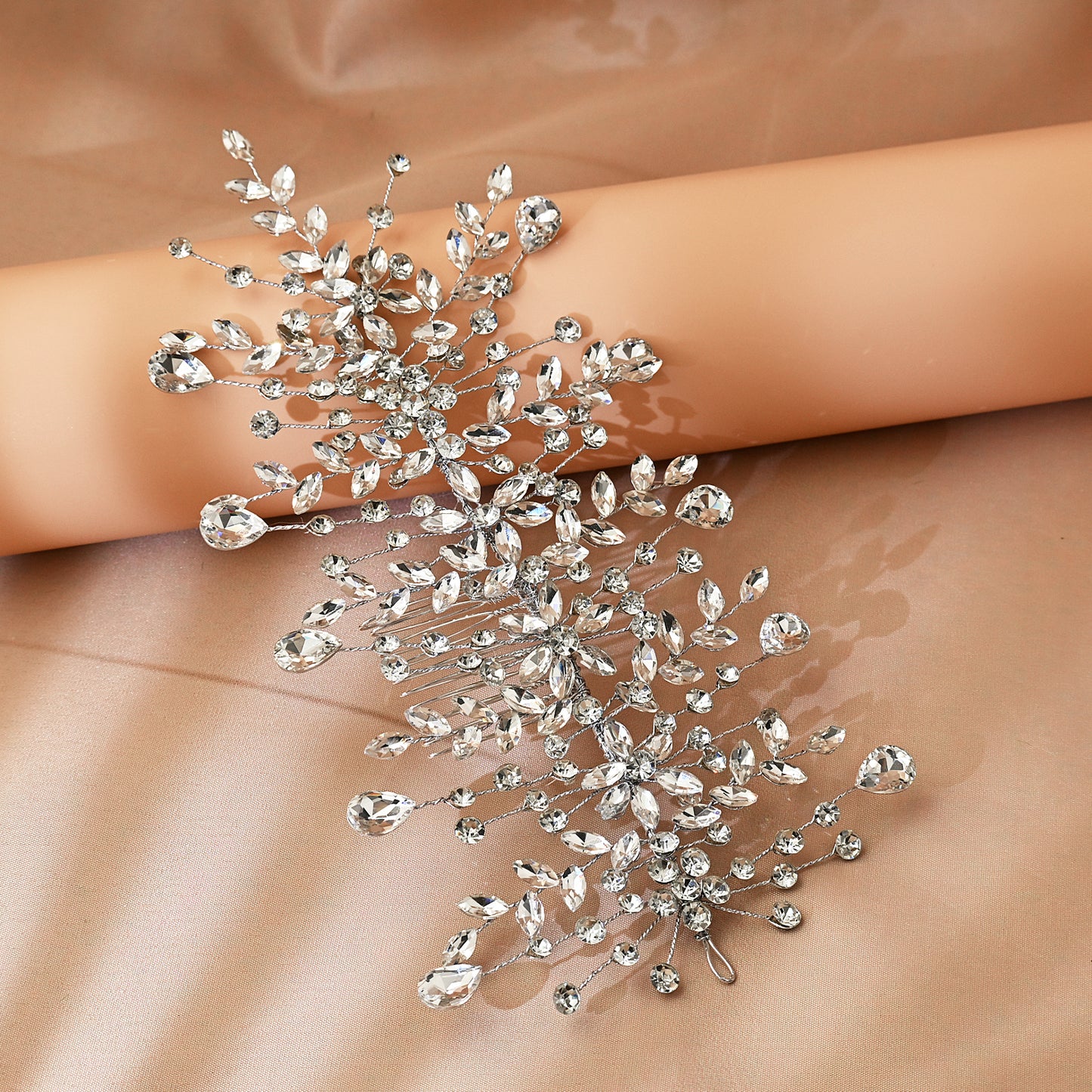 Rhinestone Bridal Hair Vine Wedding Headpiece – Bridella BHP379